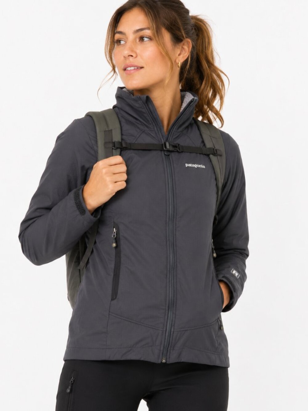 Patagonia R1 TechFace Jacket Women's XS Gray Outdoor Softshell Performance